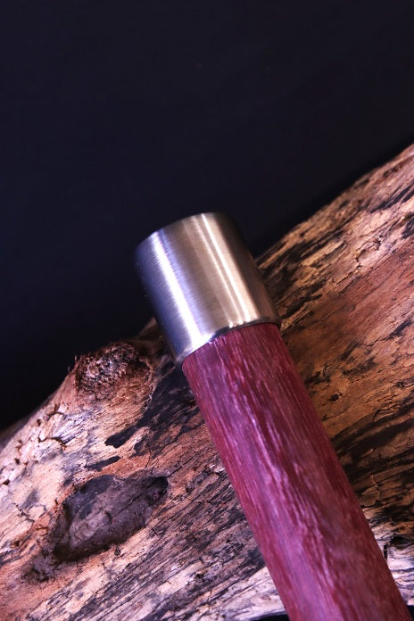Flogger mit Griff aus Amaranth Holz ( Purple Heart)