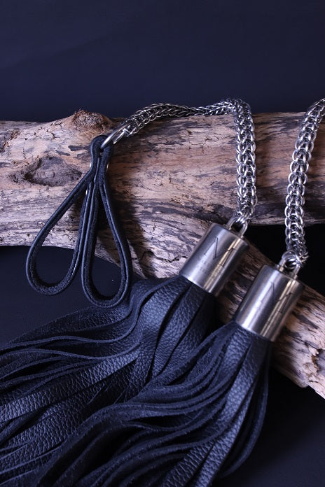 2 er Set Poi Flogger mit Full Persian Kette