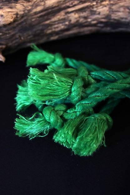 Flogger mit Holz/ Epoxidgriff und Hanfseilen