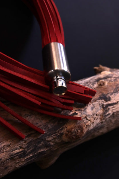 Peitschenaufsatz mit 20 Fettleder Riemen