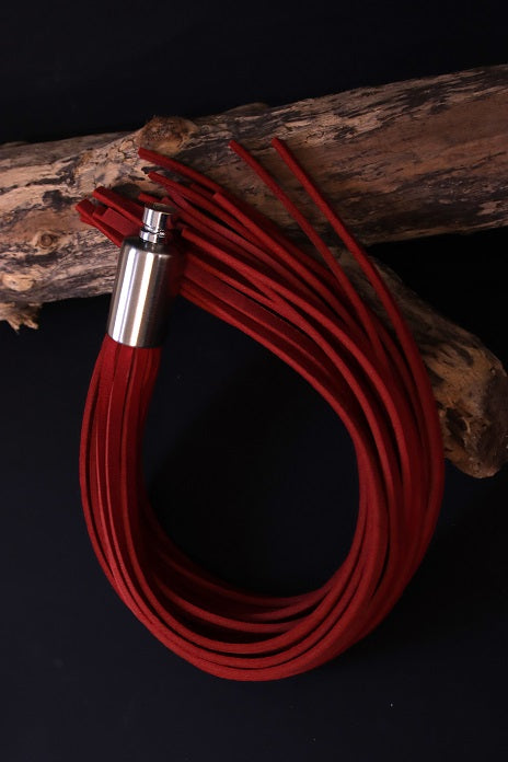 Peitschenaufsatz mit 20 Fettleder Riemen