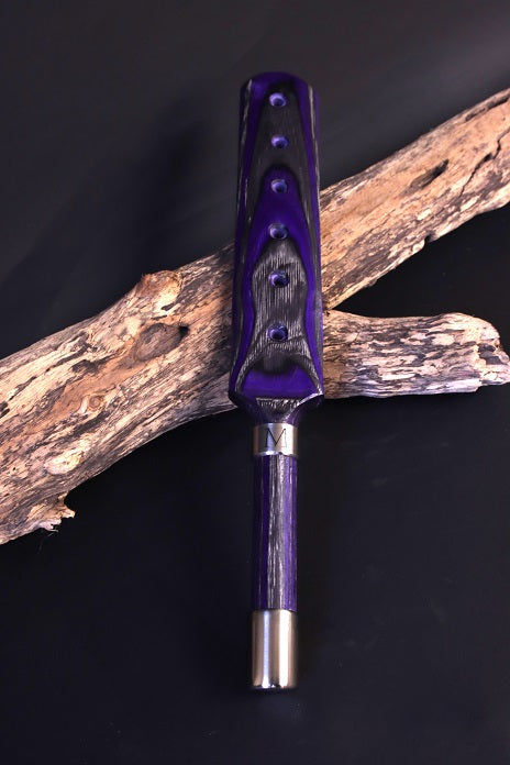 Paddle aus Designholz Lila , Grau und Weiß