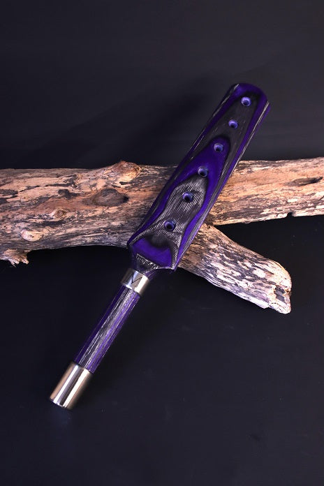 Paddle aus Designholz Lila , Grau und Weiß