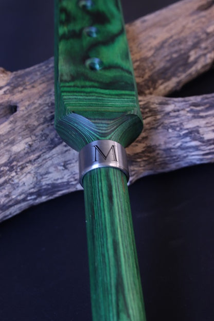 Paddle aus grünem Designholz