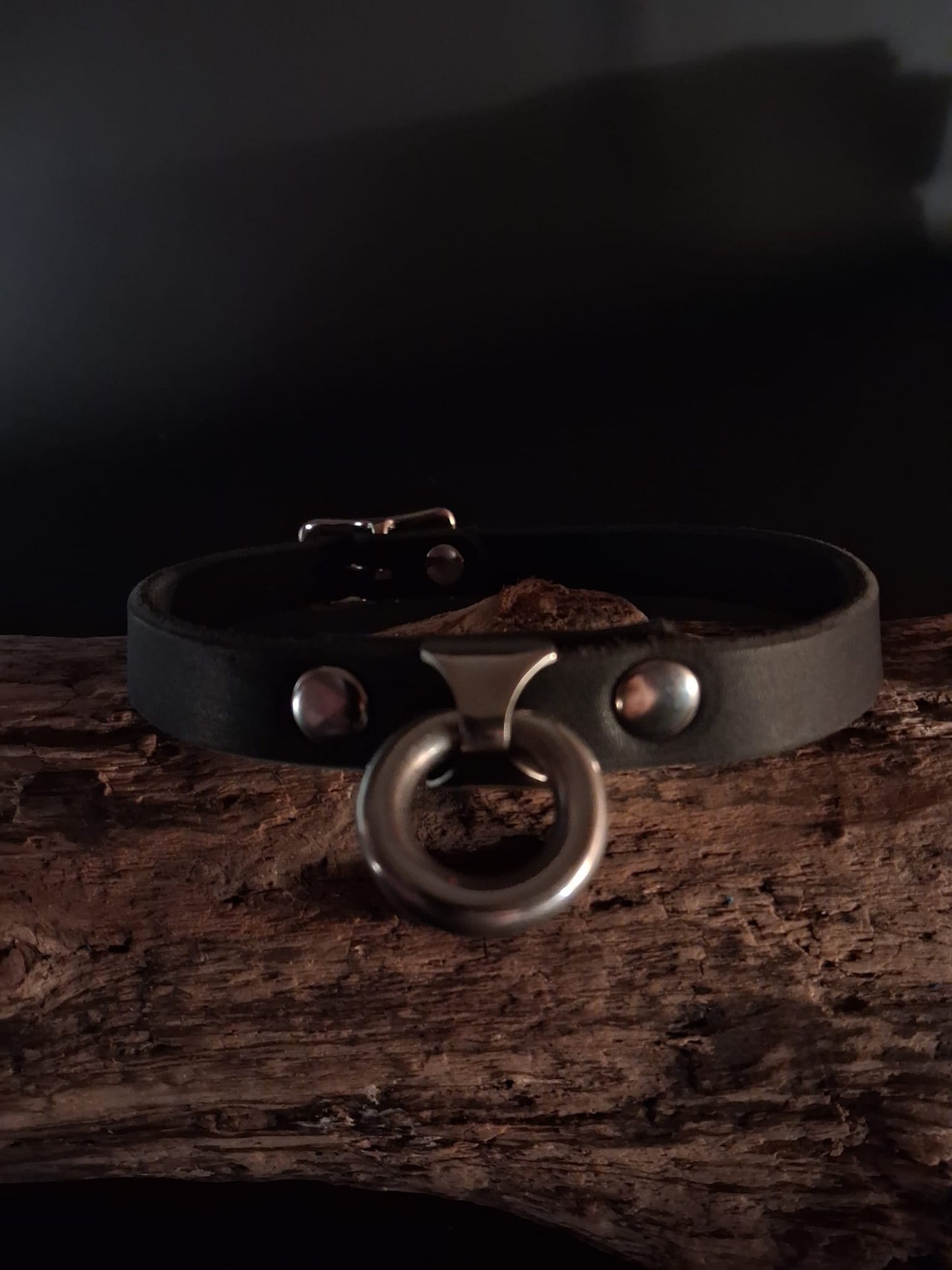 Halsband ,,Daily'' aus Fettleder 15 mm breit